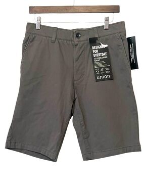 UNION Comfort‎ Flex Chino Shorts Mens
Color Grey Goose, Size 30